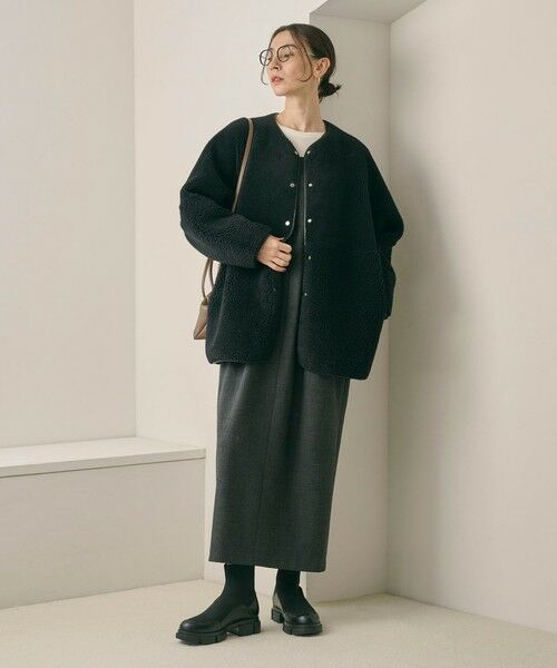 BEAUTY&YOUTH UNITED ARROWS / ビューティー&ユース ユナイテッドアローズ ブーツ（ショート丈） | ニット レザーライク ブーツ 撥水/晴雨兼用 | 詳細5