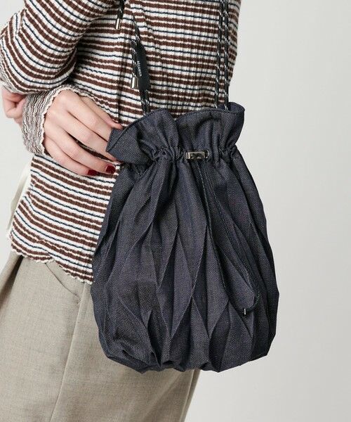 BEAUTY&YOUTH UNITED ARROWS / ビューティー&ユース ユナイテッドアローズ ショルダーバッグ | 【別注】＜RECAMIER＞Kinchack デニムライク/ショルダーバッグ（NAVY）