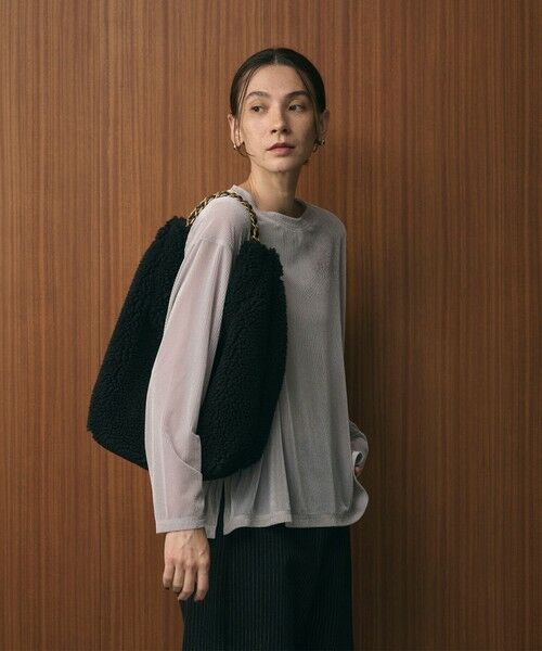 BEAUTY&YOUTH UNITED ARROWS / ビューティー&ユース ユナイテッドアローズ ショルダーバッグ | 【一部別注】＜VIOLAd’ORO＞ELMO ボア チェーン ショルダーバッグ | 詳細1