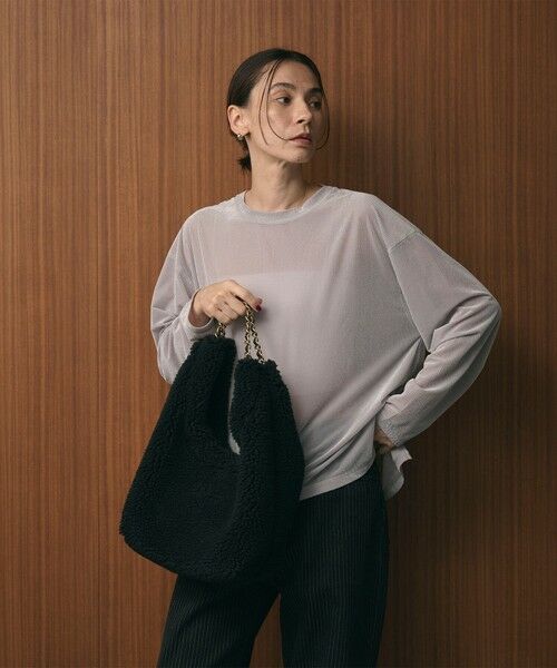 BEAUTY&YOUTH UNITED ARROWS / ビューティー&ユース ユナイテッドアローズ ショルダーバッグ | 【一部別注】＜VIOLAd’ORO＞ELMO ボア チェーン ショルダーバッグ | 詳細3