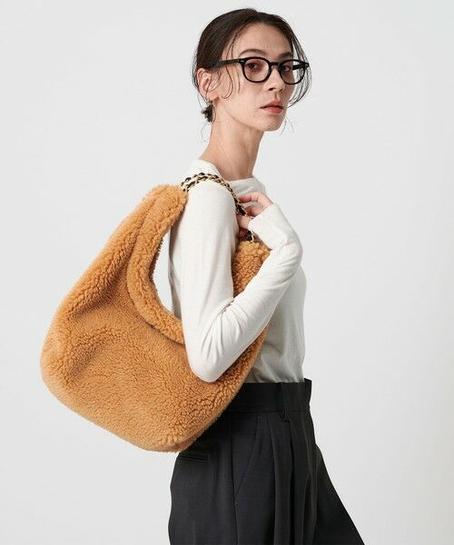 BEAUTY&YOUTH UNITED ARROWS / ビューティー&ユース ユナイテッドアローズ ショルダーバッグ | 【一部別注】＜VIOLAd’ORO＞ELMO ボア チェーン ショルダーバッグ | 詳細14