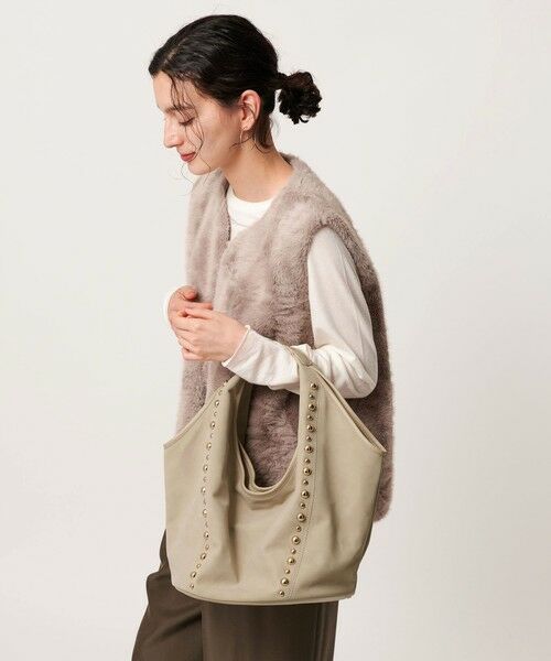 BEAUTY&YOUTH UNITED ARROWS / ビューティー&ユース ユナイテッドアローズ ショルダーバッグ | スタッズ ワンハンドル ショルダーバッグ | 詳細2