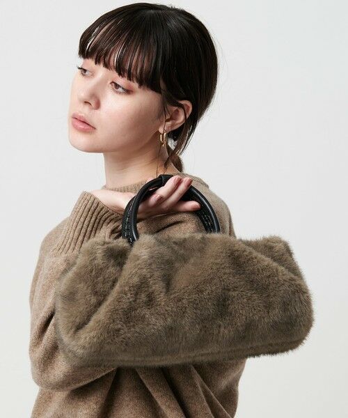 BEAUTY&YOUTH UNITED ARROWS / ビューティー&ユース ユナイテッドアローズ ショルダーバッグ | フェイクファー スクエア ショルダーバッグ 2WAY | 詳細1