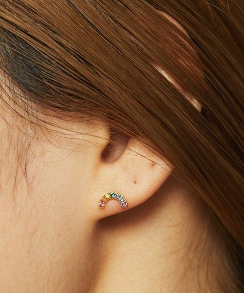 BEAUTY&YOUTH UNITED ARROWS / ビューティー&ユース ユナイテッドアローズ ピアス・イヤリング | ＜BAQLESS＞Honesty Arc Palette ピアス | 詳細2