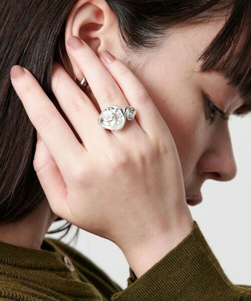 BEAUTY & YOUTH UNITED ARROWS/ビューティー&ユース ユナイテッドアローズ <Soierie>Rose 2WAY カフリング SILVER FREE BEAUTY & YOUTH UNITED ARROWS/ビューティー&ユース ユナイテッドアローズ <Soierie>Rose 2WAY カフリング SILVER FREE