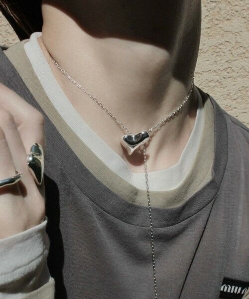 BEAUTY&YOUTH UNITED ARROWS / ビューティー&ユース ユナイテッドアローズ ネックレス・ペンダント・チョーカー | ＜Soierie＞Distort heart ネックレス | 詳細1