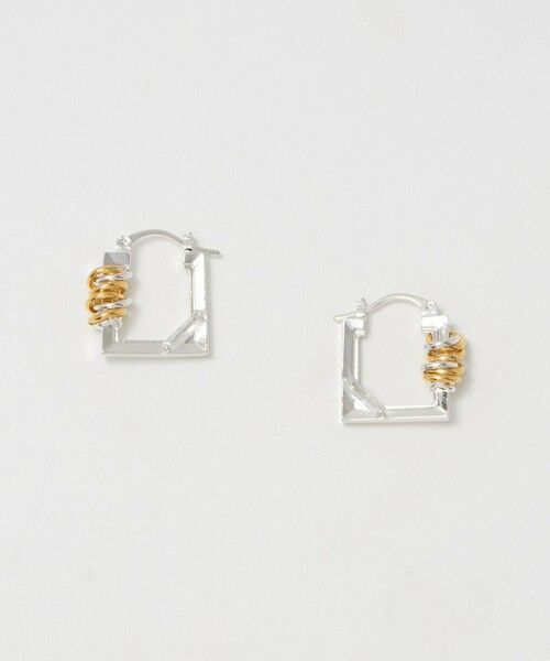 BEAUTY&YOUTH UNITED ARROWS / ビューティー&ユース ユナイテッドアローズ ピアス・イヤリング | ＜LAPUIS＞Coil Frame ピアス | 詳細1