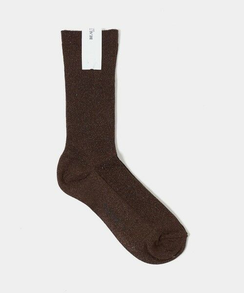 BEAUTY & YOUTH UNITED ARROWS/ビューティー&ユース ユナイテッドアローズ ラメ ソックス MD. BROWN FREE BEAUTY & YOUTH UNITED ARROWS/ビューティー&ユース ユナイテッドアローズ ラメ ソックス MD. BROWN FREE
