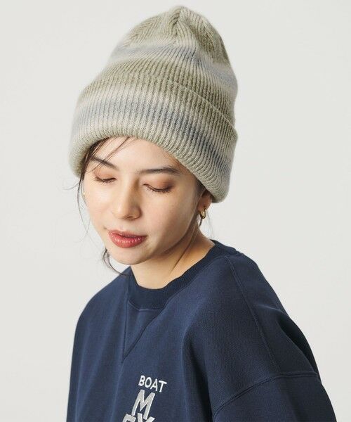 BEAUTY&YOUTH UNITED ARROWS / ビューティー&ユース ユナイテッドアローズ ニットキャップ | ＜RACAL＞リバーシブル オンブレボーダー ニットキャップ | 詳細1