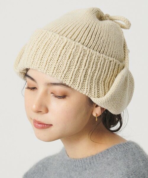 BEAUTY & YOUTH UNITED ARROWS/ビューティー&ユース ユナイテッドアローズ <RACAL>イヤー ニットキャップ NATURAL FREE BEAUTY & YOUTH UNITED ARROWS/ビューティー&ユース ユナイテッドアローズ <RACAL>イヤー ニットキャップ NATURAL FREE