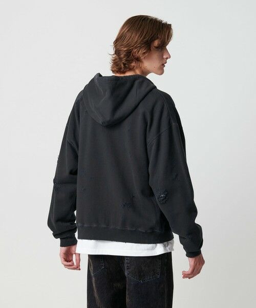 BEAUTY&YOUTH UNITED ARROWS / ビューティー&ユース ユナイテッドアローズ カーディガン・ボレロ | フレンチテリー ディストレスト フルジップ フーディー | 詳細11