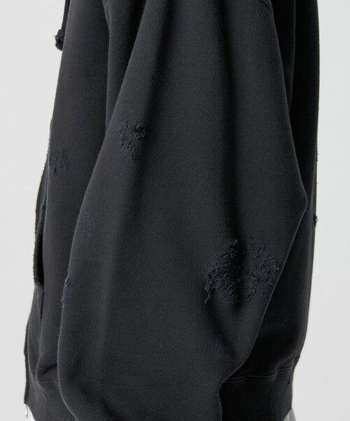 BEAUTY&YOUTH UNITED ARROWS / ビューティー&ユース ユナイテッドアローズ カーディガン・ボレロ | フレンチテリー ディストレスト フルジップ フーディー | 詳細17