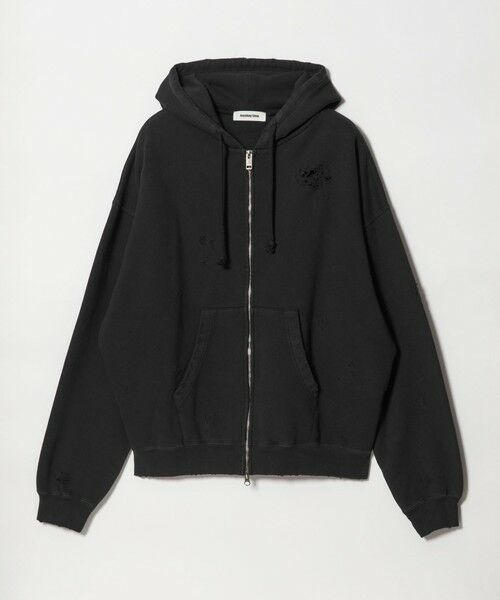 BEAUTY&YOUTH UNITED ARROWS / ビューティー&ユース ユナイテッドアローズ カーディガン・ボレロ | フレンチテリー ディストレスト フルジップ フーディー | 詳細21