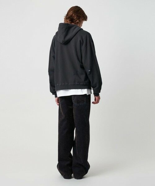 BEAUTY&YOUTH UNITED ARROWS / ビューティー&ユース ユナイテッドアローズ カーディガン・ボレロ | フレンチテリー ディストレスト フルジップ フーディー | 詳細7