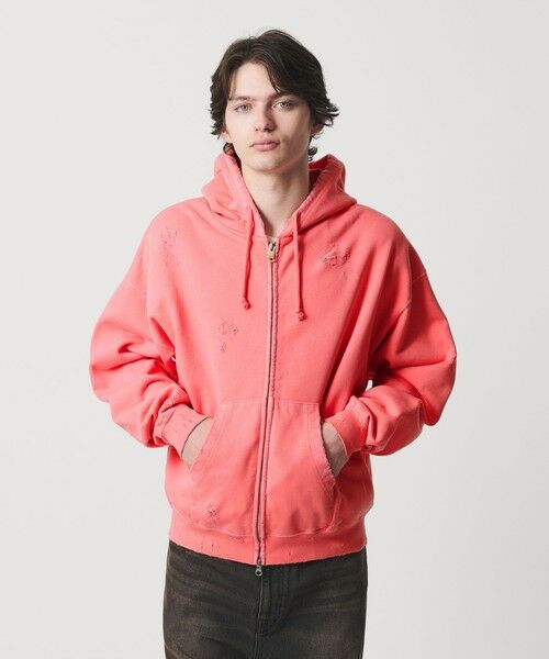 BEAUTY&YOUTH UNITED ARROWS / ビューティー&ユース ユナイテッドアローズ カーディガン・ボレロ | フレンチテリー ディストレスト フルジップ フーディー | 詳細27