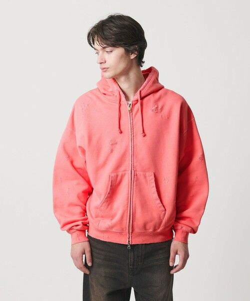 BEAUTY&YOUTH UNITED ARROWS / ビューティー&ユース ユナイテッドアローズ カーディガン・ボレロ | フレンチテリー ディストレスト フルジップ フーディー | 詳細26