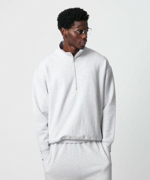 BEAUTY&YOUTH UNITED ARROWS / ビューティー&ユース ユナイテッドアローズ カットソー | SNAZZY ハーフジップ スウェット | 詳細8