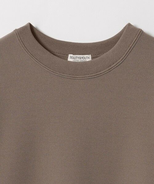 BEAUTY&YOUTH UNITED ARROWS / ビューティー&ユース ユナイテッドアローズ カットソー | クレープ フリース クルーネック スウェット | 詳細19