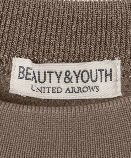 BEAUTY&YOUTH UNITED ARROWS / ビューティー&ユース ユナイテッドアローズ カットソー | クレープ フリース クルーネック スウェット | 詳細24