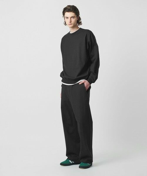 BEAUTY & YOUTH UNITED ARROWS/ビューティー&ユース ユナイテッドアローズ ヘビーガスコットン クルーネック スウェット BLACK S