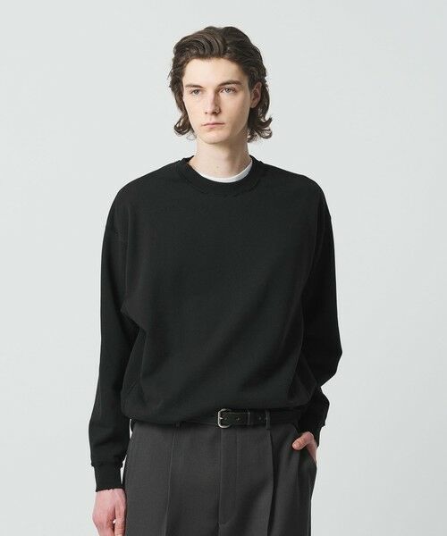 BEAUTY&YOUTH UNITED ARROWS / ビューティー&ユース ユナイテッドアローズ カットソー | クラッシュ クルーネック スウェット | 詳細1
