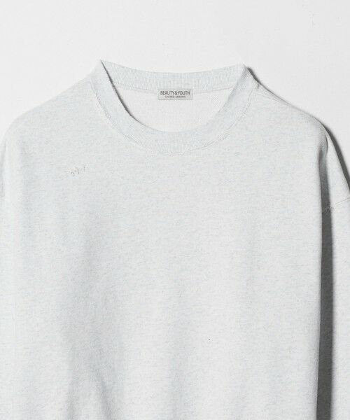 BEAUTY&YOUTH UNITED ARROWS / ビューティー&ユース ユナイテッドアローズ カットソー | クラッシュ クルーネック スウェット | 詳細13