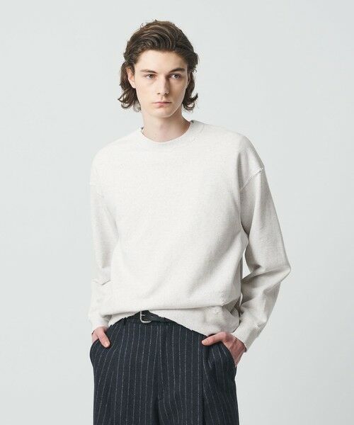 BEAUTY & YOUTH UNITED ARROWS/ビューティー&ユース ユナイテッドアローズ クラッシュ クルーネック スウェット LT. GRAY XL BEAUTY & YOUTH UNITED ARROWS/ビューティー&ユース ユナイテッドアローズ クラッシュ クルーネック スウェット LT. GRAY XL