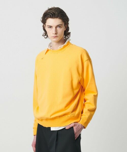 BEAUTY&YOUTH UNITED ARROWS / ビューティー&ユース ユナイテッドアローズ カットソー | クラッシュ クルーネック スウェット | 詳細15