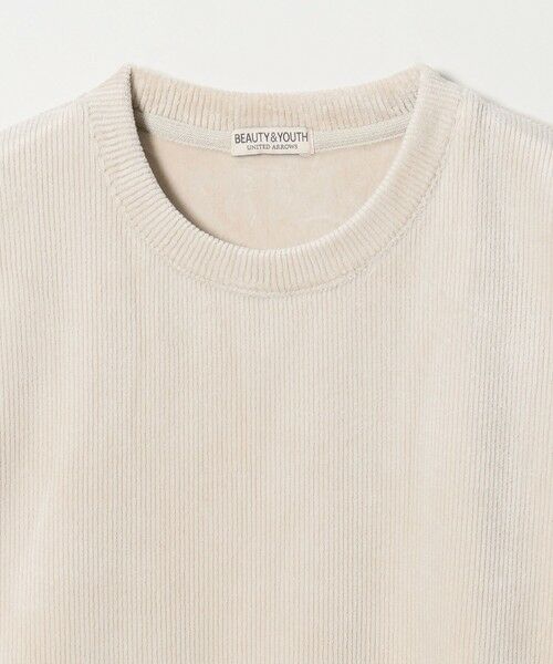 BEAUTY&YOUTH UNITED ARROWS / ビューティー&ユース ユナイテッドアローズ カットソー | ボンディング コーデュロイ クルーネック トップス | 詳細4
