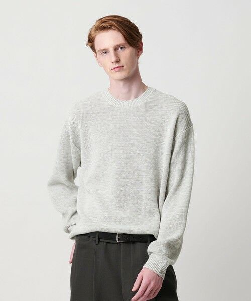 BEAUTY&YOUTH UNITED ARROWS / ビューティー&ユース ユナイテッドアローズ ニット・セーター | ドロップ ミラノ ミックス クルーネック ニット | 詳細1