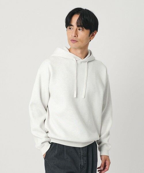 BEAUTY & YOUTH UNITED ARROWS/ビューティー&ユース ユナイテッドアローズ ミラノリブ ニット スウェットパーカー LT. GRAY XL BEAUTY & YOUTH UNITED ARROWS/ビューティー&ユース ユナイテッドアローズ ミラノリブ ニット スウェットパーカー LT. GRAY XL