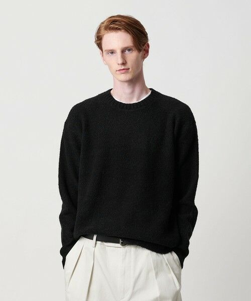 BEAUTY&YOUTH UNITED ARROWS / ビューティー&ユース ユナイテッドアローズ ニット・セーター | クリンプ コットンウール クルーネック ニット | 詳細1