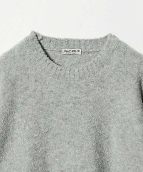 BEAUTY&YOUTH UNITED ARROWS / ビューティー&ユース ユナイテッドアローズ ニット・セーター | クリンプ コットンウール クルーネック ニット | 詳細12
