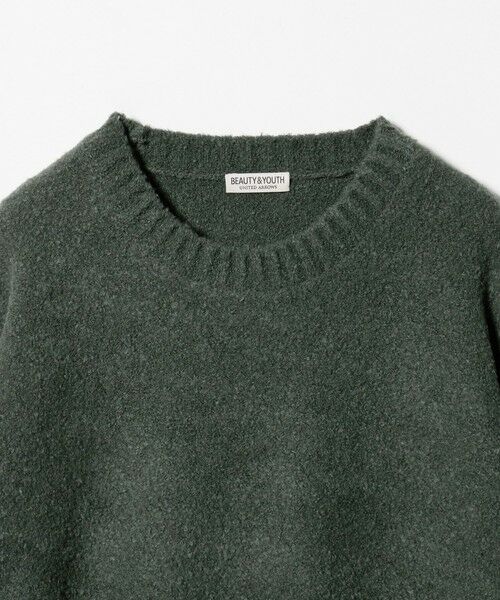 BEAUTY&YOUTH UNITED ARROWS / ビューティー&ユース ユナイテッドアローズ ニット・セーター | クリンプ コットンウール クルーネック ニット | 詳細21