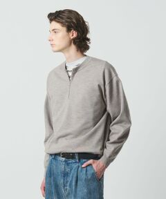 BEAUTY&YOUTH UNITED ARROWS / ビューティー&ユース ユナイテッドアローズ ニット・セーター | ハイブリッド ウール ジップ クルーネック ニット