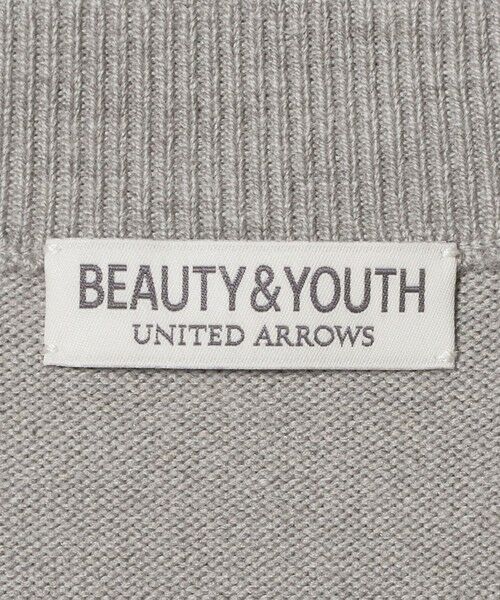 BEAUTY&YOUTH UNITED ARROWS / ビューティー&ユース ユナイテッドアローズ ニット・セーター | ハイブリッド ウール ジップ クルーネック ニット | 詳細18