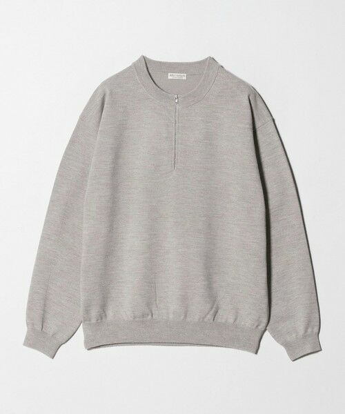 BEAUTY&YOUTH UNITED ARROWS / ビューティー&ユース ユナイテッドアローズ ニット・セーター | ハイブリッド ウール ジップ クルーネック ニット | 詳細12