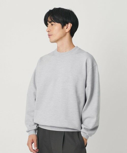 BEAUTY&YOUTH UNITED ARROWS / ビューティー&ユース ユナイテッドアローズ ニット・セーター | ハイブリッド ウール クルーネック ニット ウォッシャブル | 詳細4
