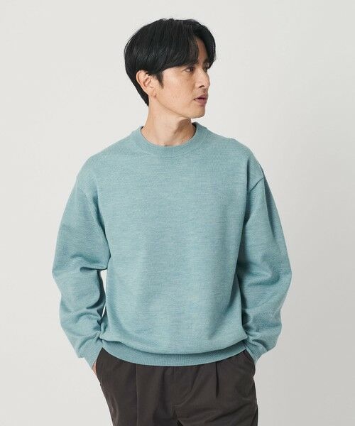 BEAUTY&YOUTH UNITED ARROWS / ビューティー&ユース ユナイテッドアローズ ニット・セーター | ハイブリッド ウール クルーネック ニット ウォッシャブル | 詳細24