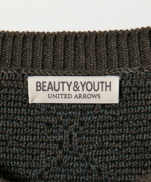 BEAUTY&YOUTH UNITED ARROWS / ビューティー&ユース ユナイテッドアローズ ニット・セーター | ロンバス パターン クルーネック ニット ウォッシャブル | 詳細16