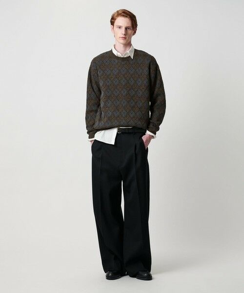 BEAUTY&YOUTH UNITED ARROWS / ビューティー&ユース ユナイテッドアローズ ニット・セーター | ロンバス パターン クルーネック ニット ウォッシャブル | 詳細7