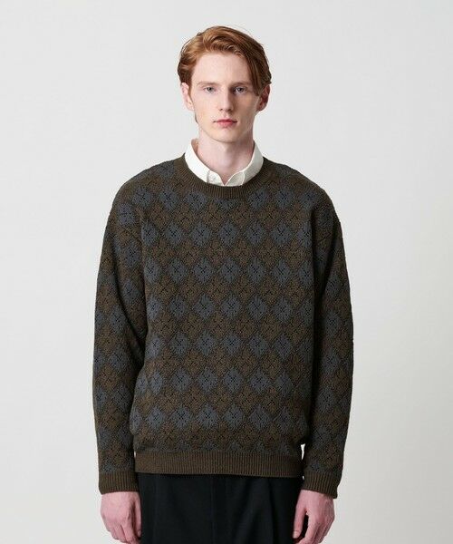 BEAUTY&YOUTH UNITED ARROWS / ビューティー&ユース ユナイテッドアローズ ニット・セーター | ロンバス パターン クルーネック ニット ウォッシャブル | 詳細8