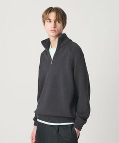 BEAUTY&YOUTH UNITED ARROWS / ビューティー&ユース ユナイテッドアローズ ニット・セーター | コード ヤーン ハーフ ジップ ニット ウォッシャブル