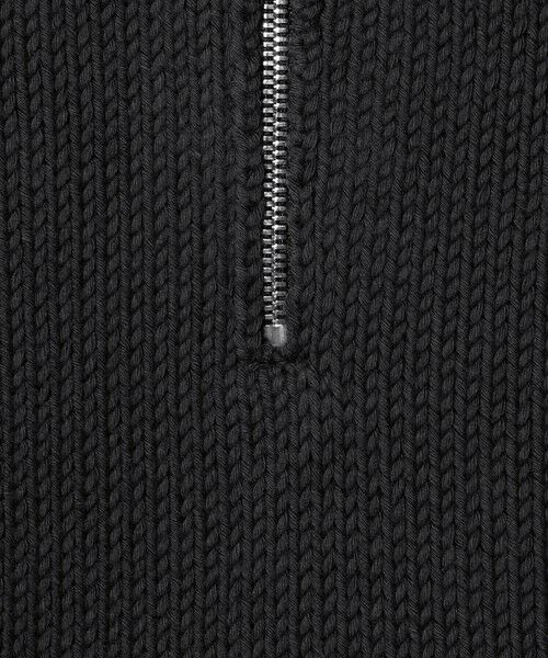BEAUTY&YOUTH UNITED ARROWS / ビューティー&ユース ユナイテッドアローズ ニット・セーター | コード ヤーン ハーフ ジップ ニット ウォッシャブル | 詳細8