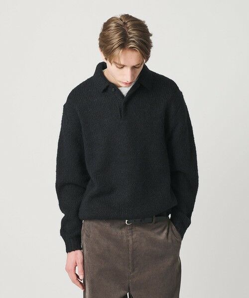 BEAUTY&YOUTH UNITED ARROWS / ビューティー&ユース ユナイテッドアローズ ニット・セーター | バブル ニット 2B ポロシャツ | 詳細1