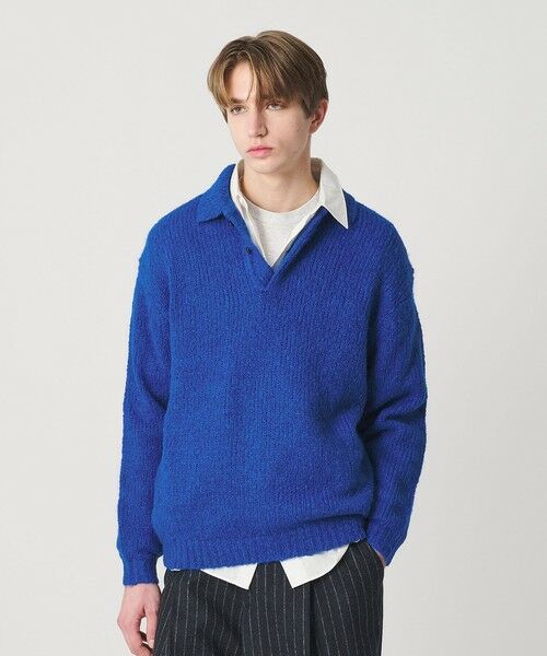 BEAUTY&YOUTH UNITED ARROWS / ビューティー&ユース ユナイテッドアローズ ニット・セーター | バブル ニット 2B ポロシャツ | 詳細10