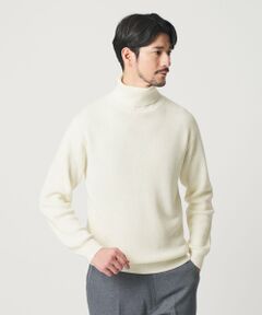 BEAUTY&YOUTH UNITED ARROWS / ビューティー&ユース ユナイテッドアローズ ニット・セーター | 【WEB限定 WARDROBE SMART】マシーンウォッシャブル ウールミックス アゼ タートルネック