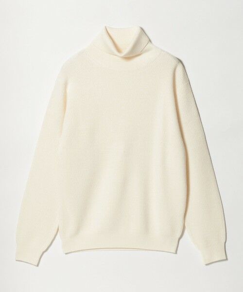 BEAUTY&YOUTH UNITED ARROWS / ビューティー&ユース ユナイテッドアローズ ニット・セーター | 【WEB限定 WARDROBE SMART】マシーンウォッシャブル ウールミックス アゼ タートルネック | 詳細4