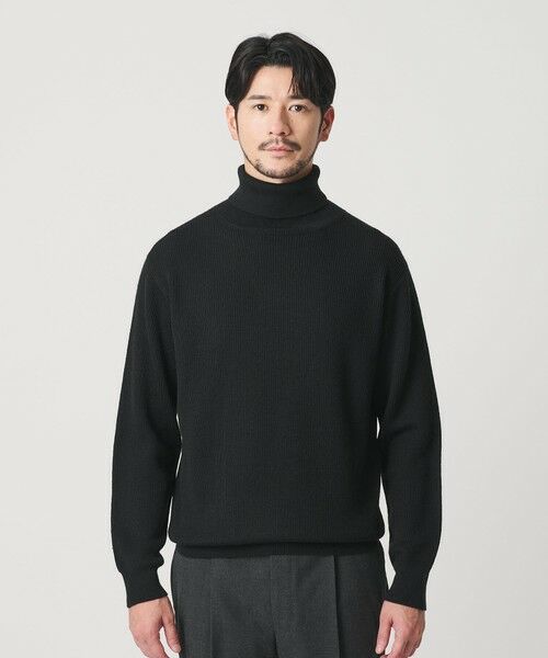 BEAUTY&YOUTH UNITED ARROWS / ビューティー&ユース ユナイテッドアローズ ニット・セーター | 【WEB限定 WARDROBE SMART】マシーンウォッシャブル ウールミックス アゼ タートルネック | 詳細14