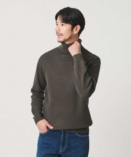 BEAUTY&YOUTH UNITED ARROWS / ビューティー&ユース ユナイテッドアローズ ニット・セーター | 【WEB限定 WARDROBE SMART】マシーンウォッシャブル ウールミックス アゼ タートルネック | 詳細22